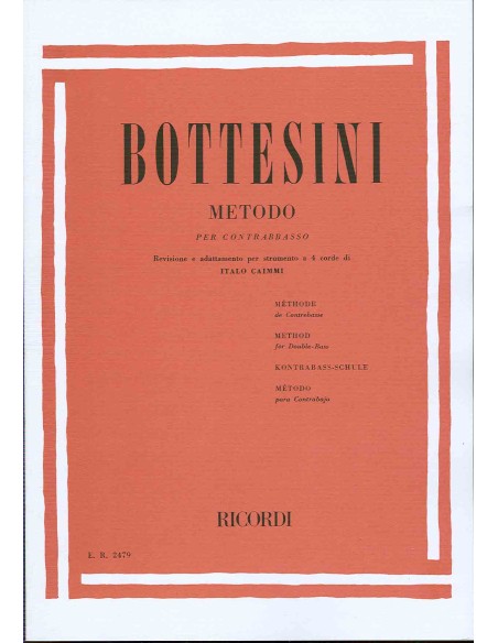 BOTTESINI P.-Metodo per contrabbasso (Caimmi)