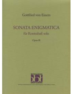 EINEM G.-Enigmatic Sonata Op.81 for Double Bass