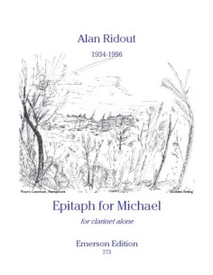 RIDOUT A.-Épitaphe pour clarinette