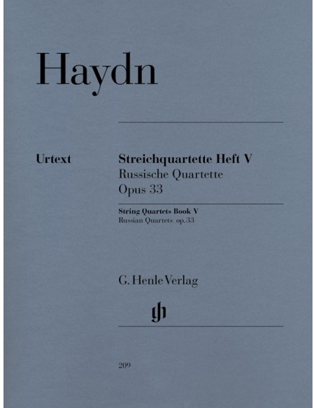 HAYDN J.-String Quartets Vol. 5th: Op.33 (Parts) (Urtext)