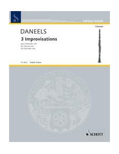 DANEELS F.-Improvisations (3) pour clarinette