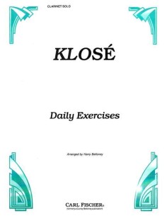 KLOSE H.E.-Ejercicios Diarios para Clarinete