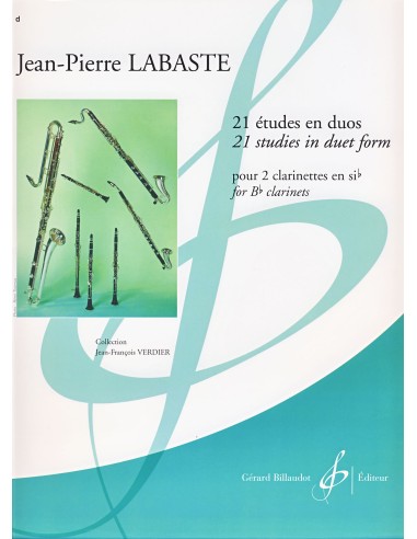 LABASTE J.P.-Studi (21) in Duo per 2 clarinetti