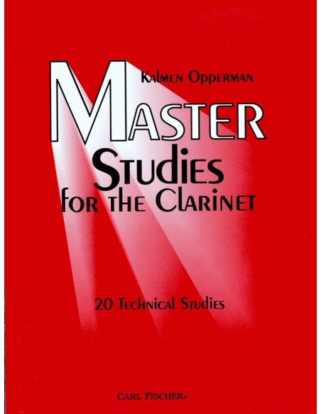 OPPERMAN K.-Master Studies: 20 Technical Studies for Clarinet