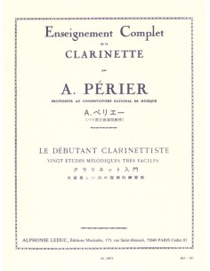 PERIER A.-Le Debutant Clarinettiste (Clarinet Method)