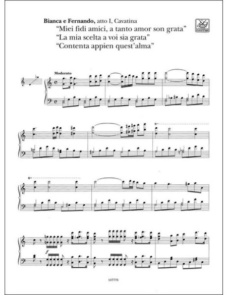 BELLINI-Arie d'Opera per Soprano e Pianoforte