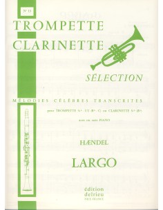 HAENDEL G.F.-Durée de « Xerxès » pour clarinette (trompette) et piano (tesson)