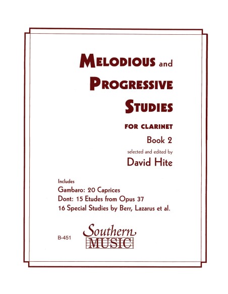 HITE D.-Studi melodiosi e progressivi Vol.2 per clarinetto
