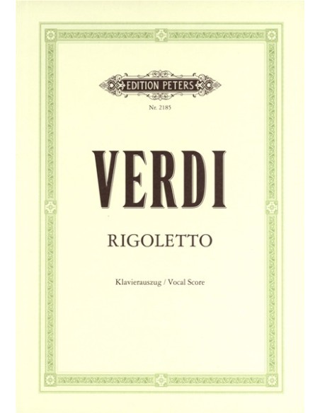 VERDI G.-Rigoletto per voce e pianoforte