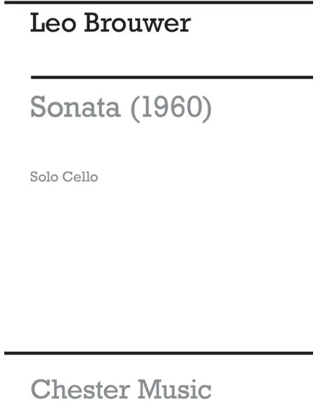 BROUWER L.-Sonate pour violoncelle seul