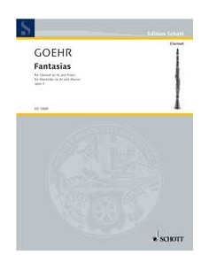 GOEHR A.-Fantasien op.3 für Klarinette und Klavier
