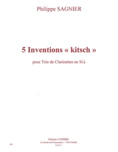 SAGNIER P.-Inventions "Kitsch" for 3 Clarinets