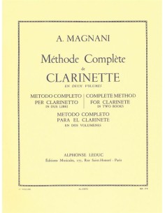 MAGNANI A.-Methode Complete Vol.1 para Clarinete