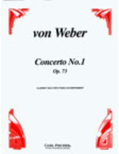 WEBER C.M.-Concerto n. 1 Op.73 in Fa minore per Clarinetto e Pianoforte