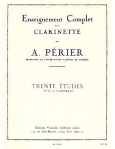 PERIER A.-Etudes (30) pour clarinette