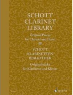 MISCELLANEOUS-Schott Clarinet Library (Pièces originales) pour clarinette et piano (Mauz)