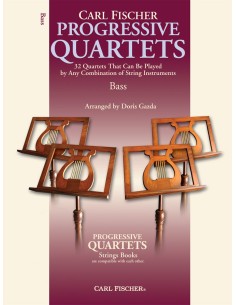 GAZDA D.-Progressive Quartets pour Basse Pour Contrebasse