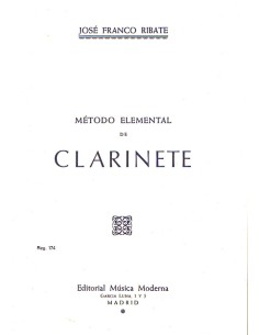 FRANCO RIBATE J.-Méthode élémentaire pour clarinette