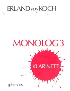 KOCH E.-Monolog 3 per clarinetto