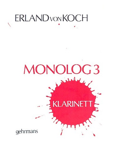 KOCH E.-Monolog 3 pour clarinette