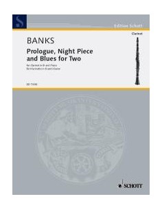 BANKS D.-Prologo, Pezzo notturno e Blues per due per clarinetto e pianoforte