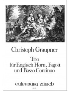 GRAUPNER C.-Trio für Englischhorn, Fagott und B.C. (Partitur und Stimmen)