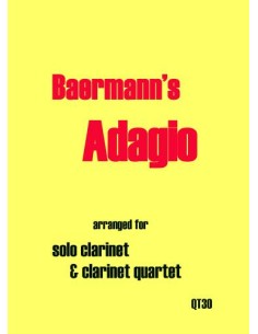 BAERMANN H.J.-Adagio Op.23 pour 4 clarinettes et clarinette basse (Healey)