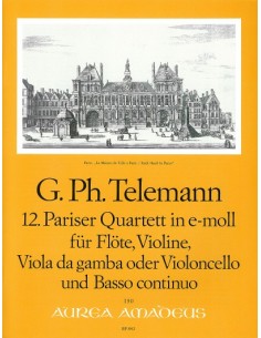 TELEMANN G.P.-Quartetto in Mi minore (TWV:43/e4) (Partitura/Parti)