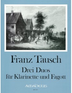 TAUSCH F.W.-Duos (3) Op.21 per Clarinetto e Fagotto