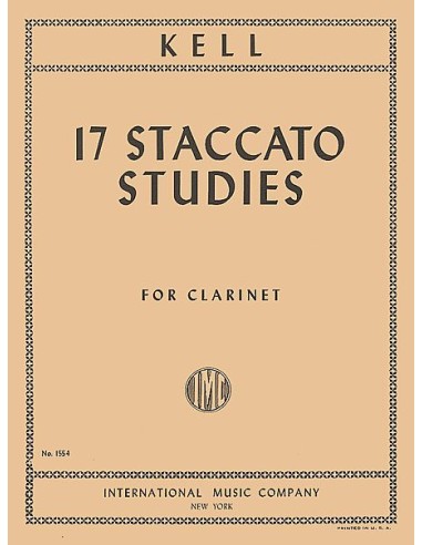 KELL R.-Staccato Studies (17) for Clarinet