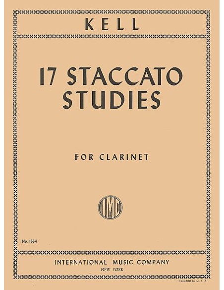 KELL R.-Staccato Studies (17) for Clarinet