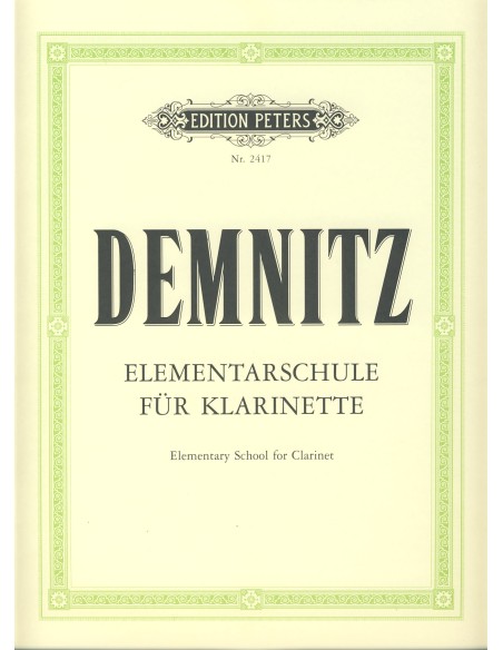 DEMNITZ F.-Elementarschule (Elementary School) for Clarinet