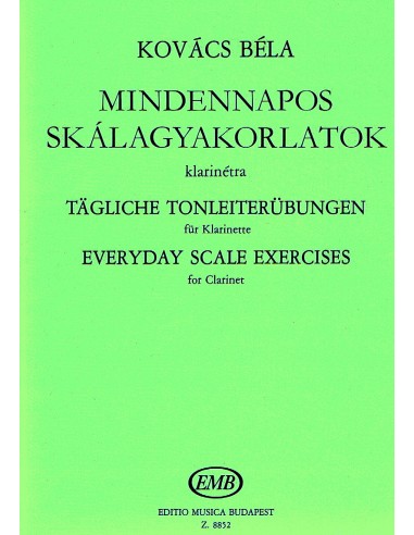 KOVACS Bela-Daily Scale Exercises for Clarinet