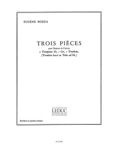 BOZZA E.-Pezzi (3) per quartetto di ottoni (partitura/parti)