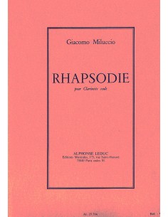 MILUCCIO G.-Rapsodia per clarinetto