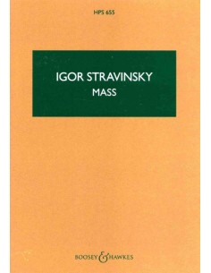 STRAVINSKY I.-Mass for 2 Choirs and Wind Instruments (PB)