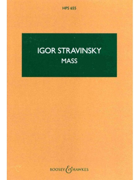 STRAVINSKY I.-Mass for 2 Choirs and Wind Instruments (PB)