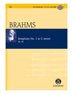 BRAHMS J.-Symphony No. 1 in C minor Op.68 for Orchestra (Pocket Score) (Inc.CD)