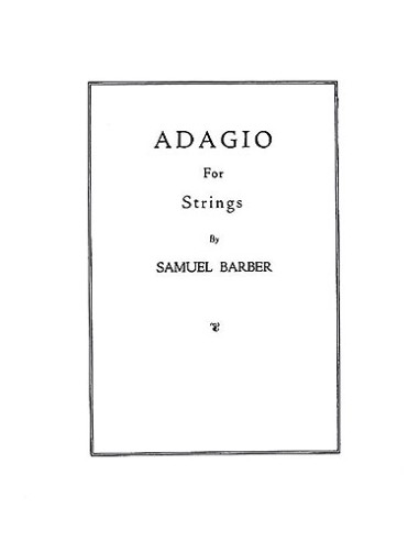 BARBER S.-Adagio Op.11 for String Orchestra (Score)