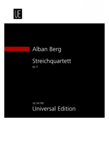 BERG A.-String Quartet Op.3 (Pocket Score)