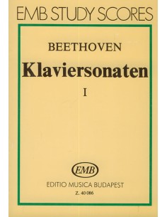 BEETHOVEN L.V.-Sonates intégrales Vol.1 : n° 1 à 12 pour piano (Pocket Score) (Solymos)