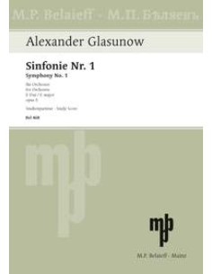 GLAZUNOV A.-Symphony No. 1 in E major Op.5 (Pocket score)