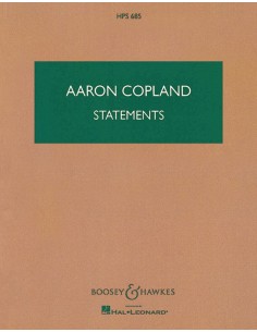 COPLAND A.-Déclarations pour orchestre (PB)