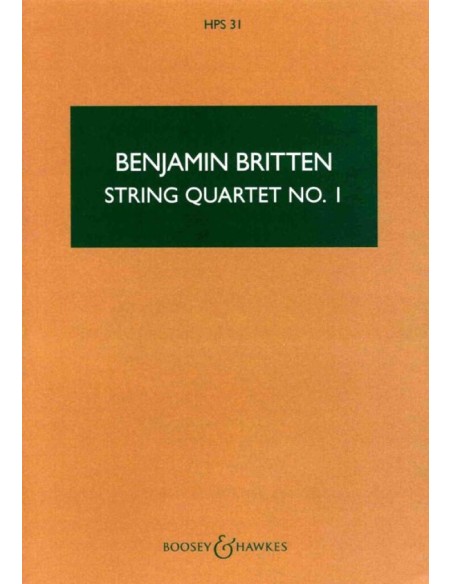 BRITTEN B.-String Quartet No. 1 Op.25 in D Major (PB)