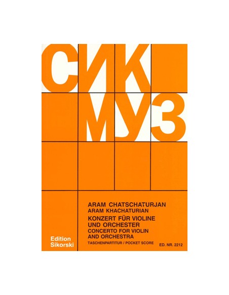 KACHATURIAN A.-Concerto for Violin and Orchestra (PB)