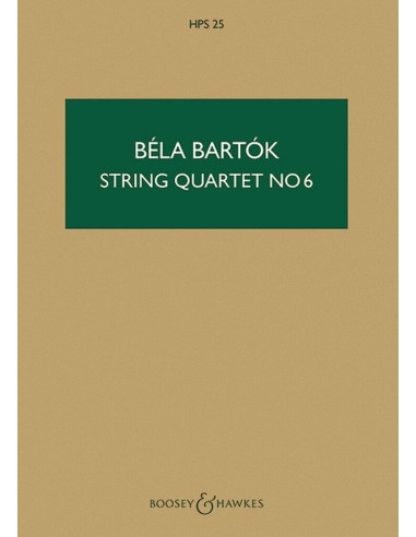 BARTOK B.-String Quartet No. 6 (PB)