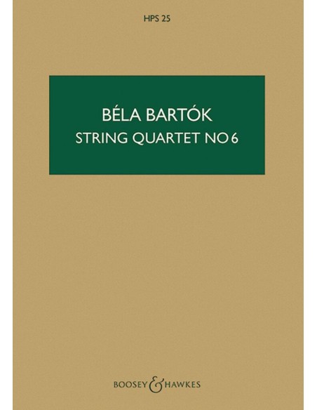 BARTOK B.-String Quartet No. 6 (PB)