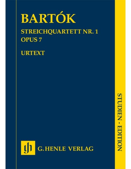 BARTOK B.-String Quartet No. 1 Op.7 (Pocket Score) (Urtext)