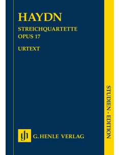 HAYDN J.-String Quartets Vol. 3rd: Op.17 (Pocket Score) (Urtext)