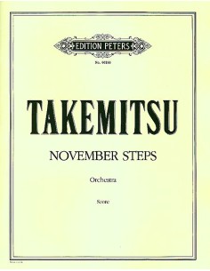 TAKEMITSU T.-November Steps for Orchestra (Conductor Score)